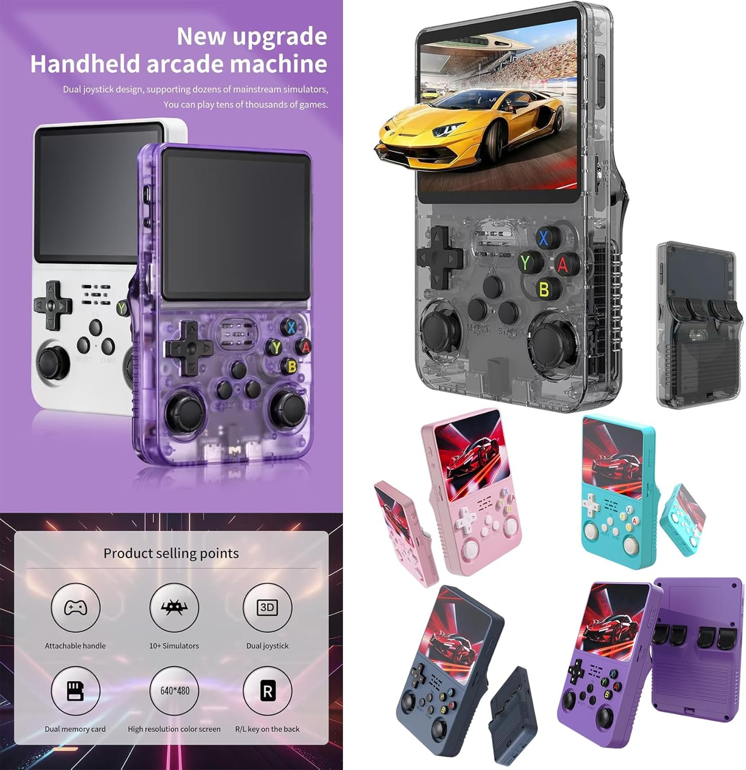 R36S Game Master Handheld Game Console