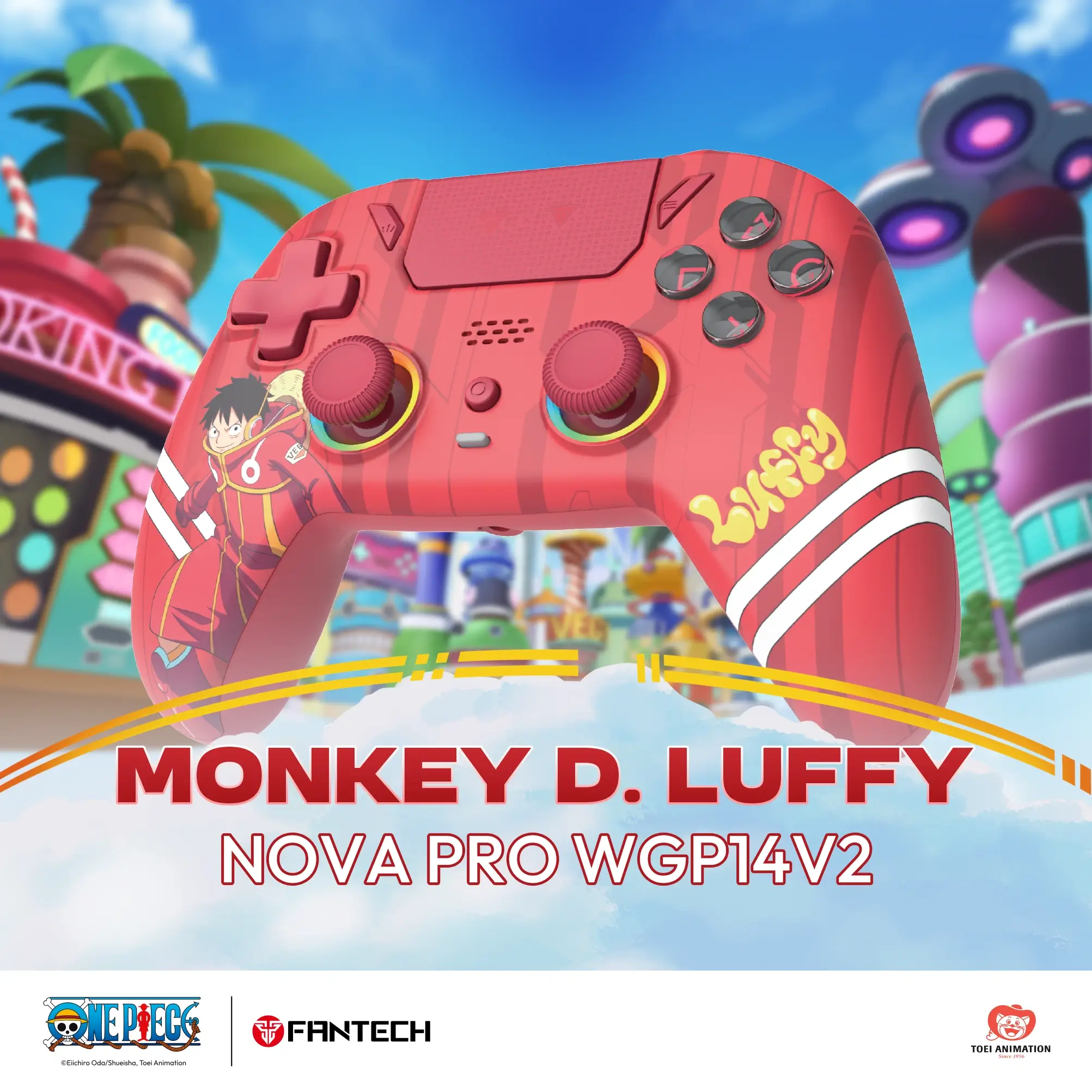 FANTECH NOVA PRO WGP14V2 Wireless Controller – One Piece Luffy Edition