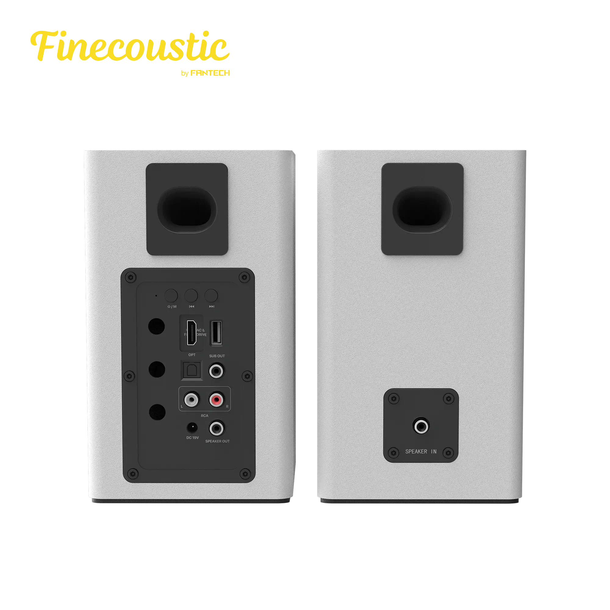 FANTECH FINECOUSTIC HAKO STUDIO 302 Bookshelf Speaker – White