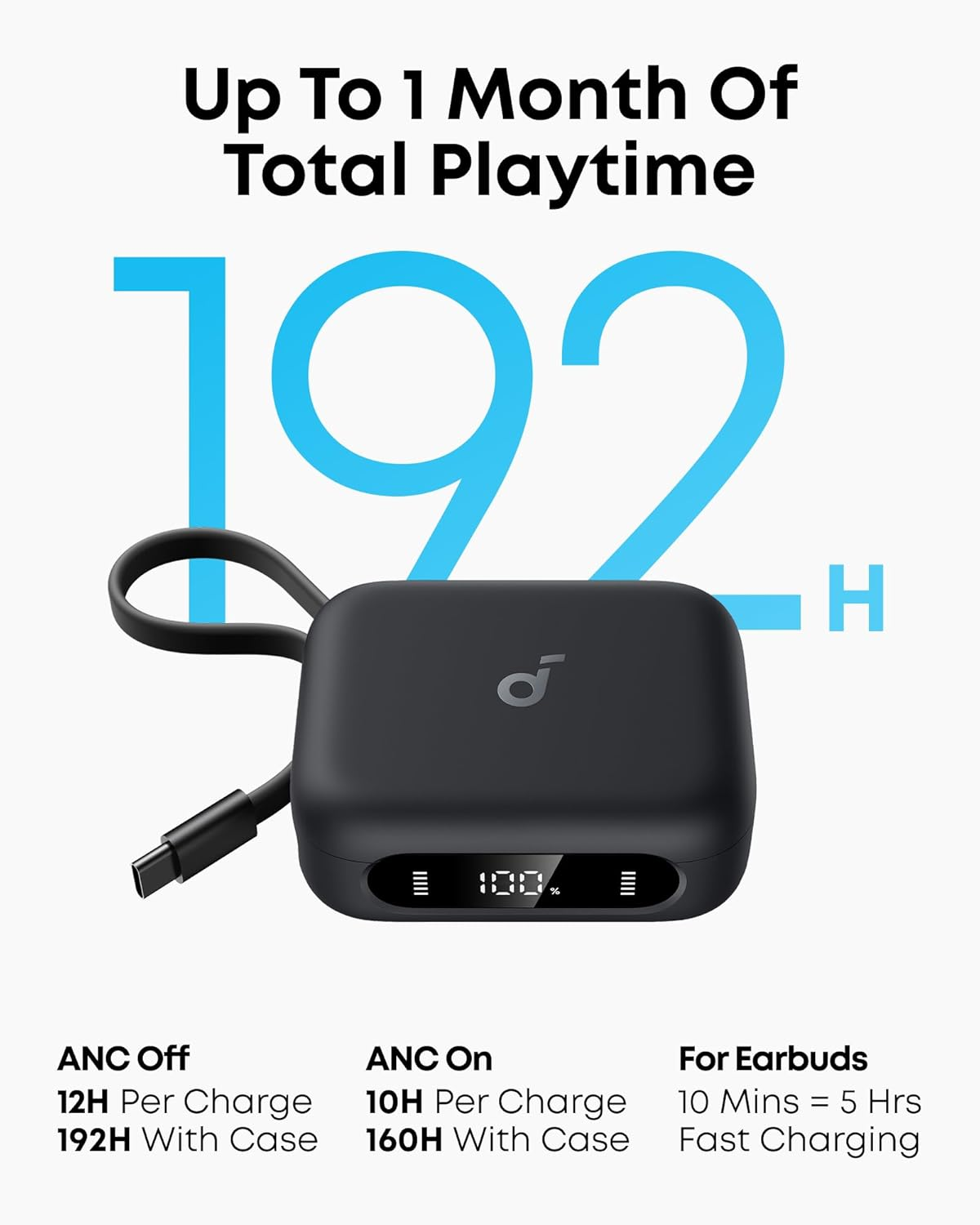 Anker Soundcore P41i Adaptive Noise Cancelling Earbuds with Portable Charging