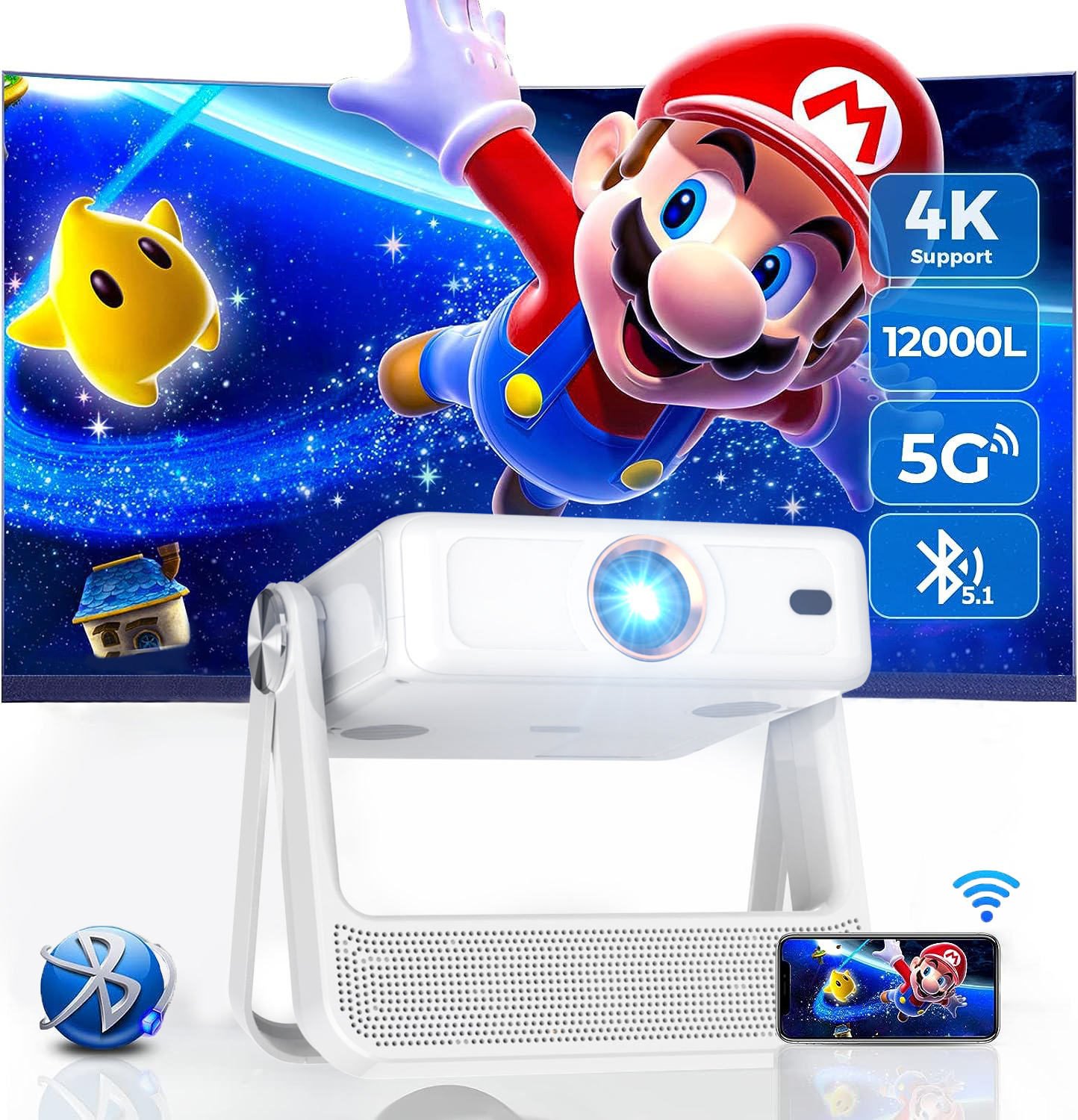 PROJECTOR A5 PRO TOUCH SCREEN 16,77 MILLIONCOLOR WIFI