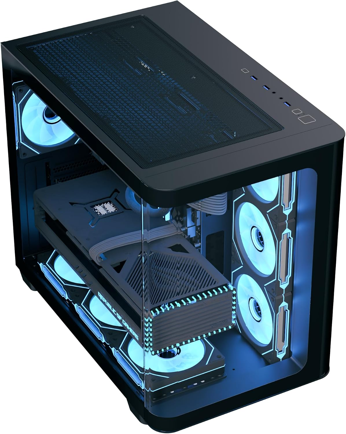 AEROCOOL P500C ARGB ATX Mid Tower  Gaming Case - Black