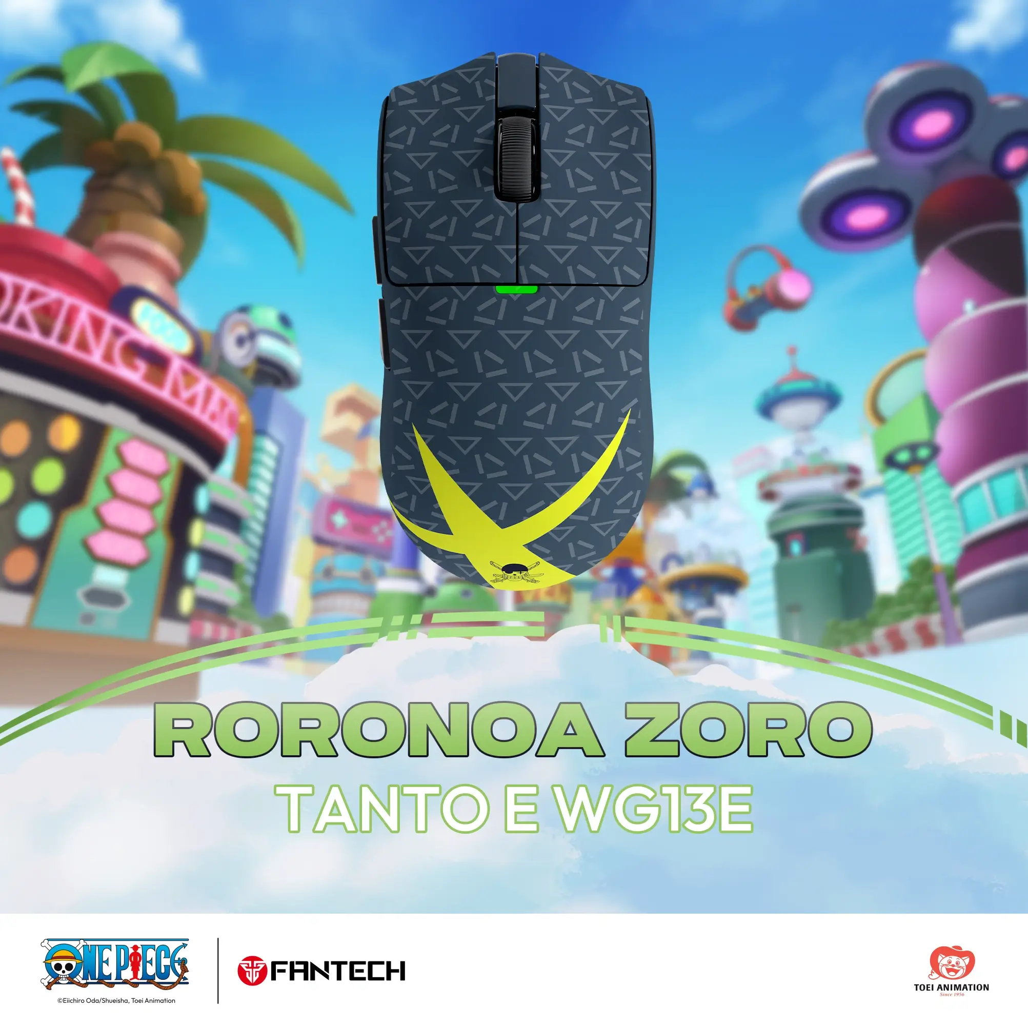 FANTECH TANTO WG13A Wireless Mouse – One Piece Zoro Edition