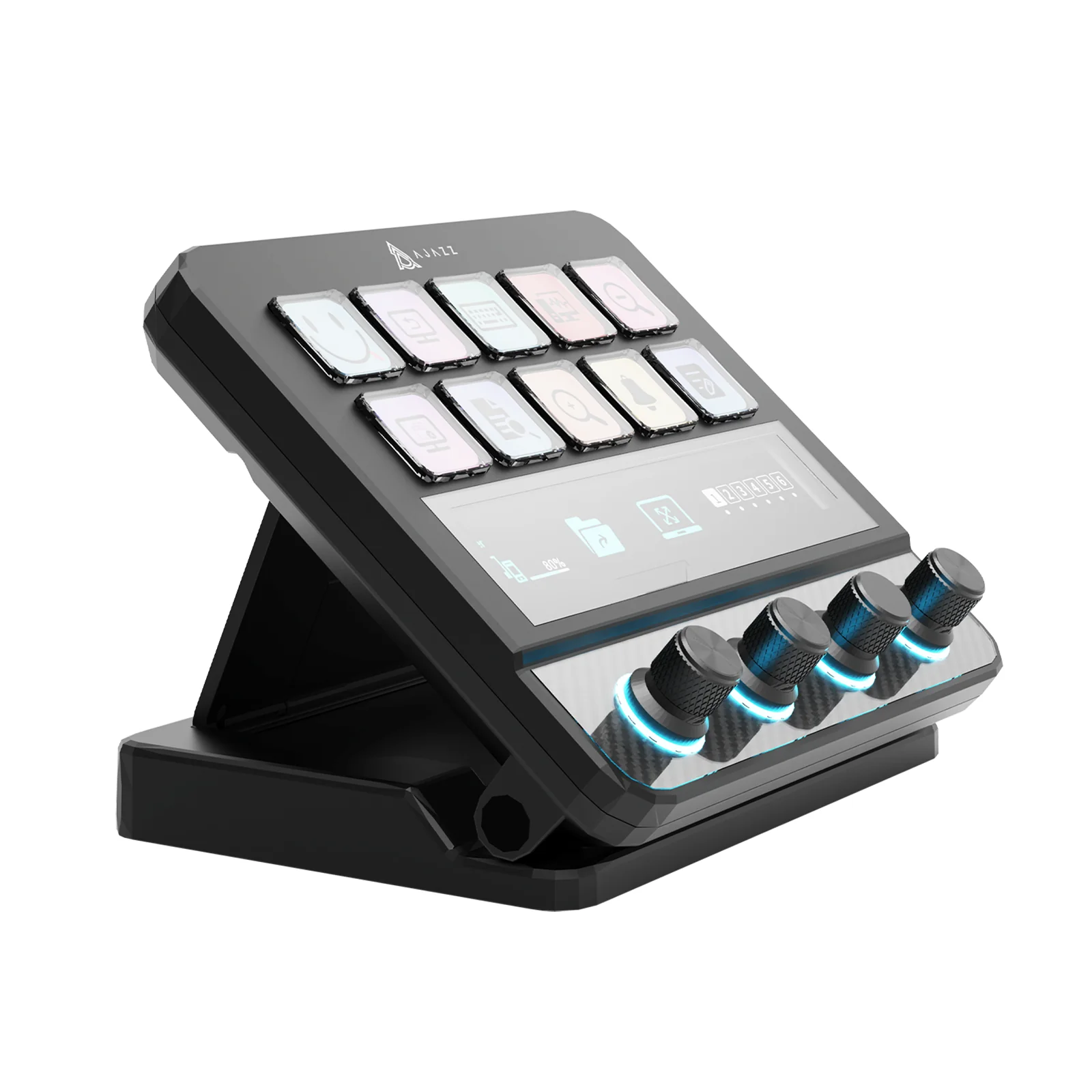 AJAZZ AKP05E PRO 10 Keys Wired Multifunctional Console with Customizable Knobs