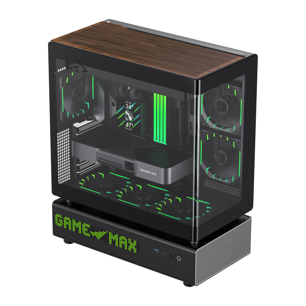 GAMEMAX N90 BG GAMING CASE BLACK