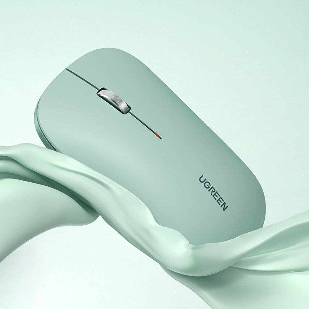 UGREEN MU001 Portable Wireless Mouse 2.4GHZ Ultra Slim (Green)