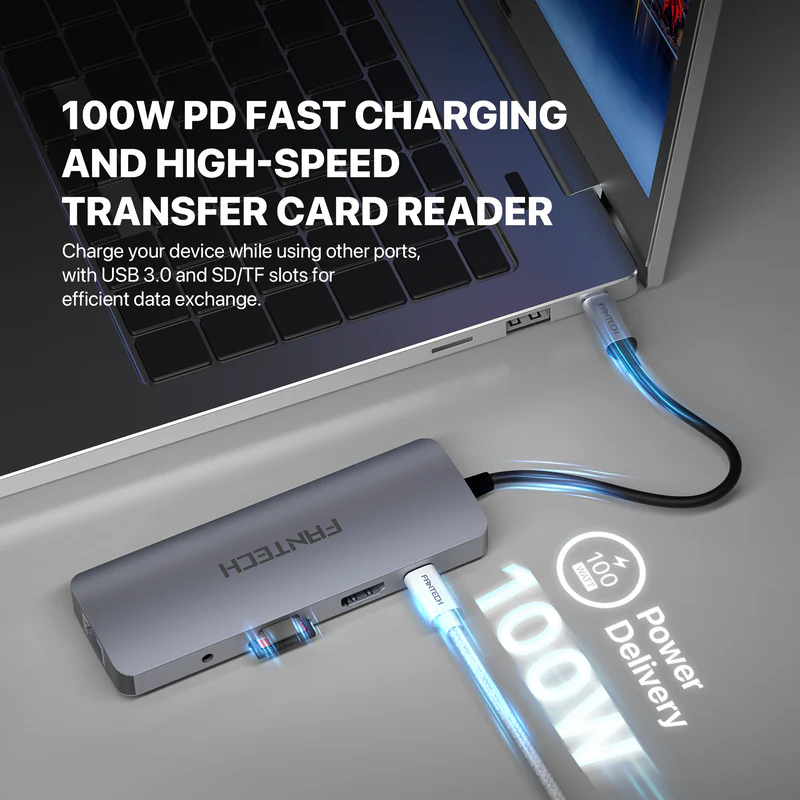 FANTECH HC101 NERALINK  USB-C HUB 10 IN 1