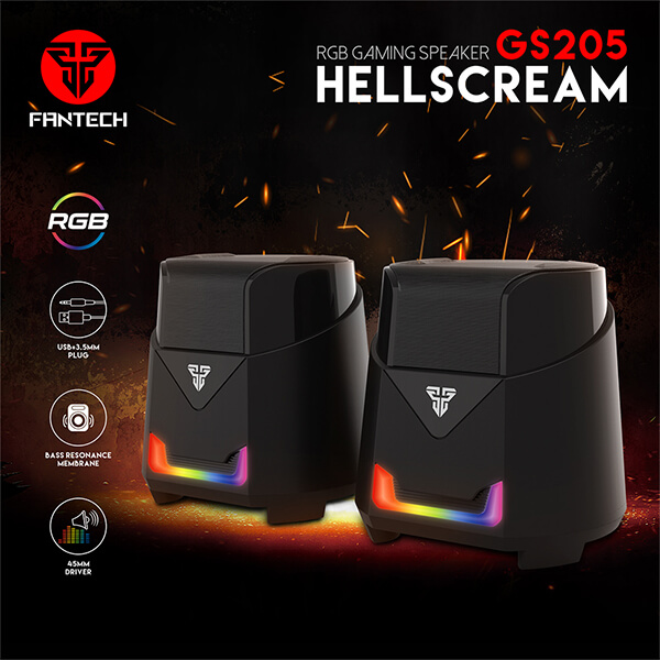 FANTECH HELLSCREAM GS205 GAMING RGB SPEAKER
