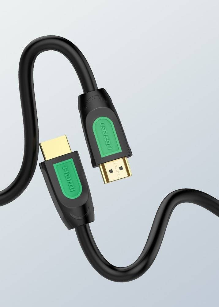 UGREEN HD101 HDMI Round Cable 3m  4K@60Hz  HDMI 2.0 (Yellow/Black)