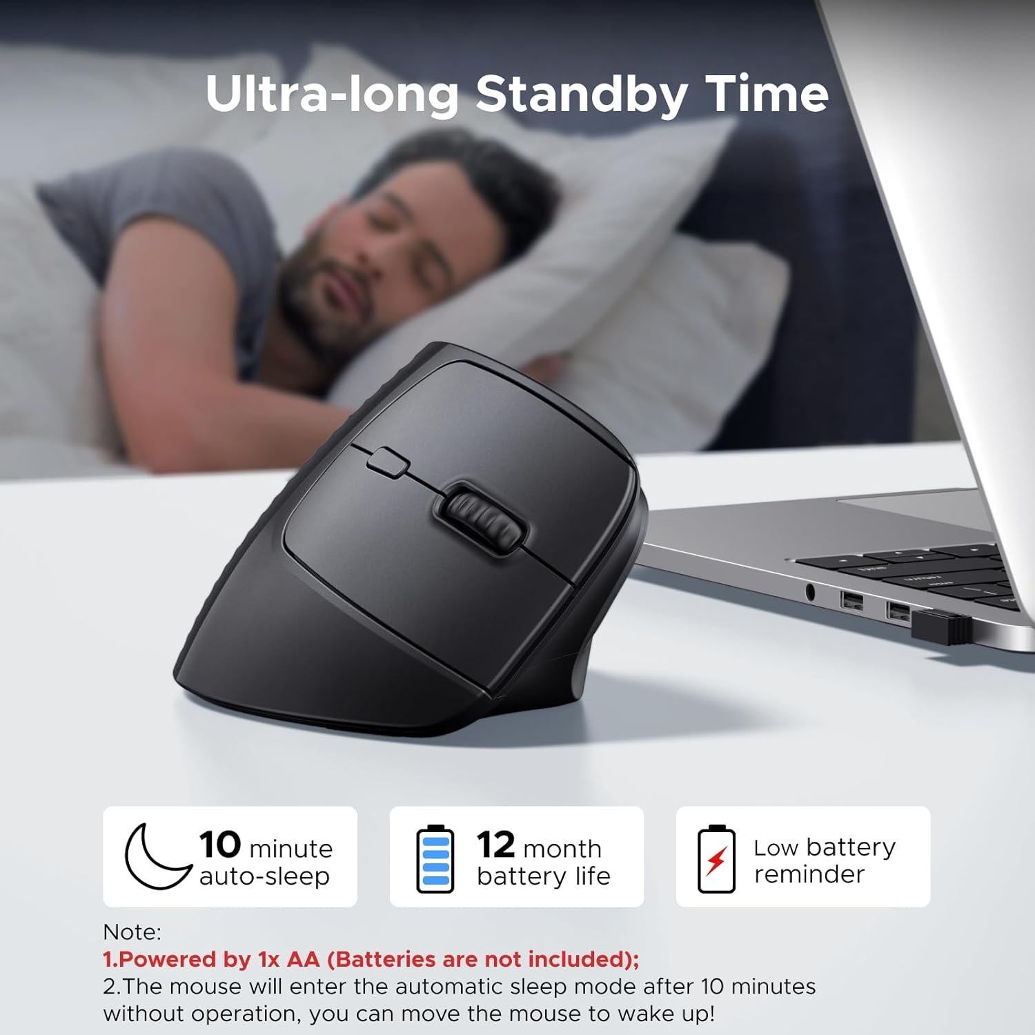 UGREEN M571P Wireless Vertical Mouse