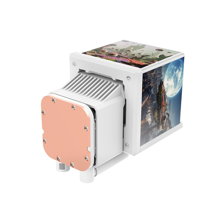 THERMALTAKE MINECUBE 360 ULTRA CPU WATER COOLING LCD - WHITE