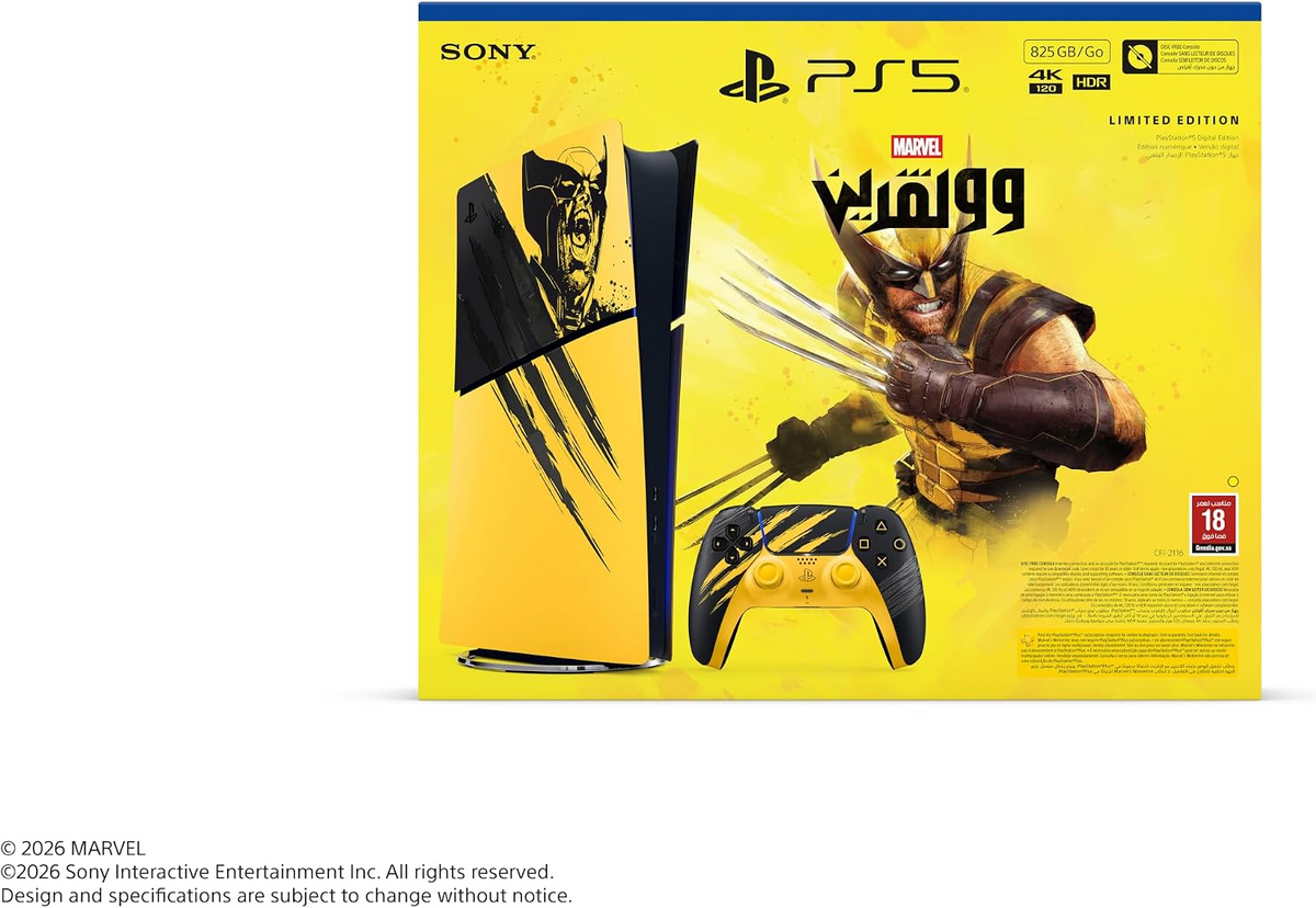 PlayStation 5 Digital Edition – Marvel’s Wolverine Battle Yellow Limited Edition Bundle / Pre Order