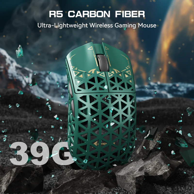 Attack Shark R5 Ultra Lightweight Mouse - Green