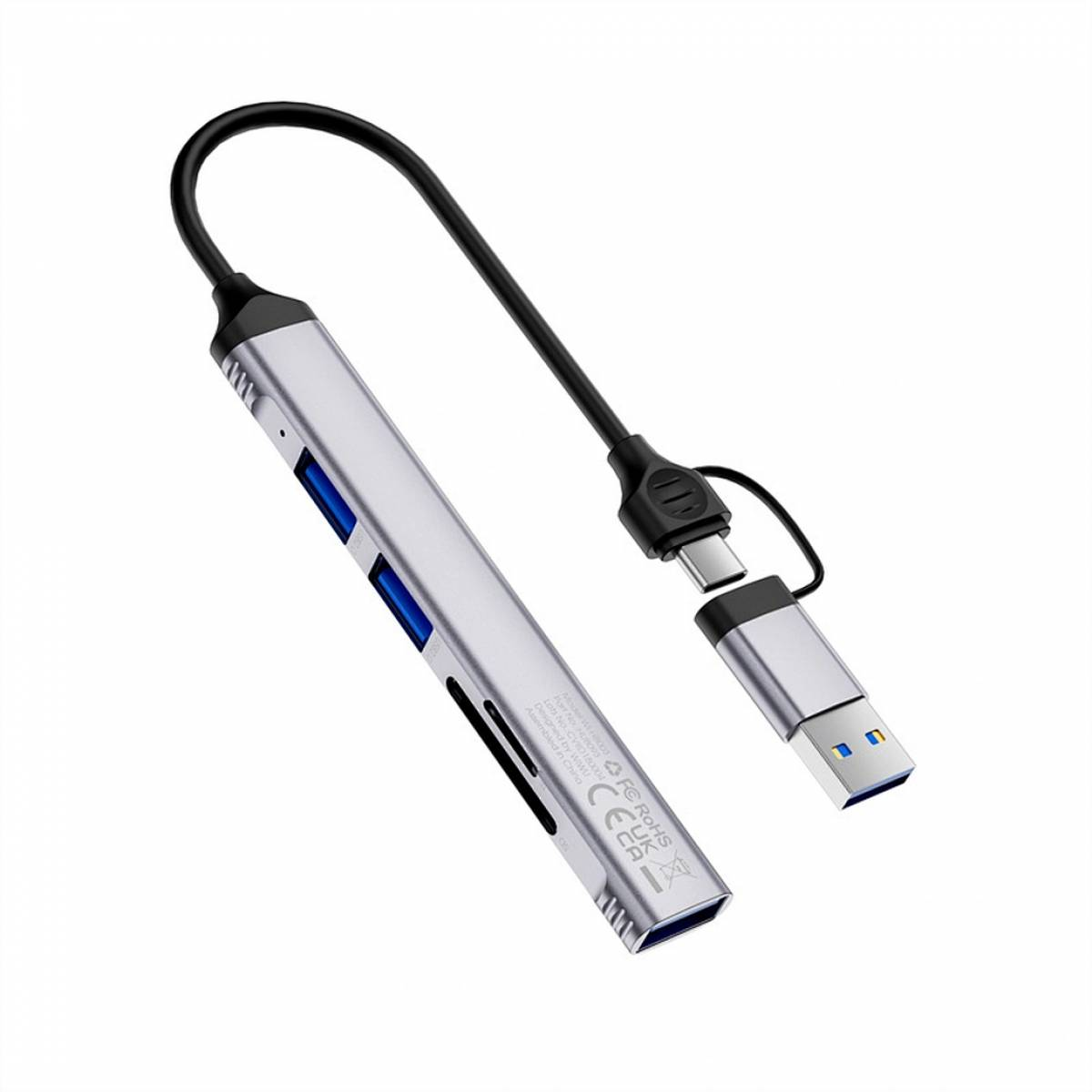 WIWU Wi-HB003 ZOLO 5 in 1 USB-C/USB-A HUB
