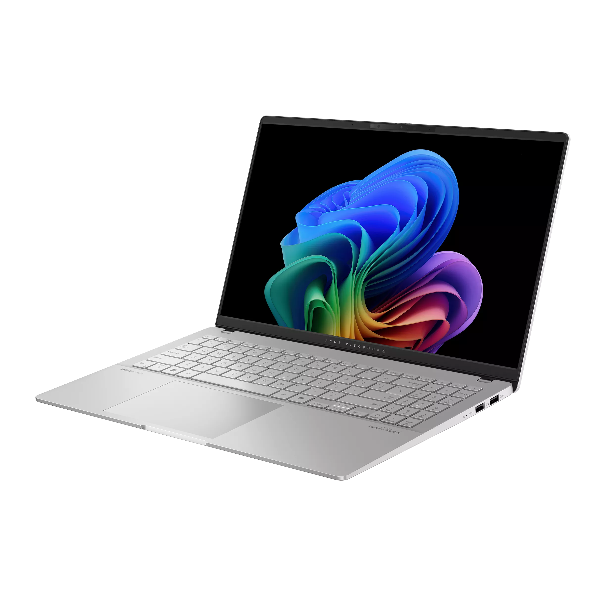 ASUS Vivobook S 15 OLED (S5507QA-MA006W) | Snapdragon® X Elite X1E 78 100 ,  16GB DDR5X , 15.6 inch 3K OLED 120Hz / LAPTOP - Cool Sliver