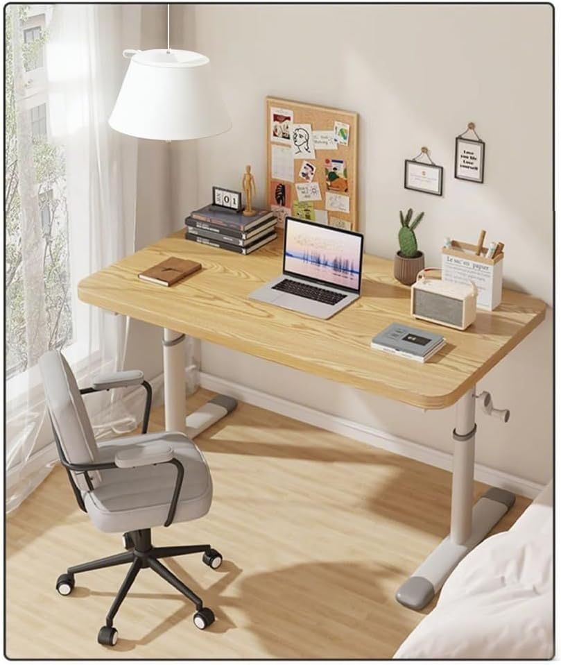 Home Office Desk Height Adjustable Manual Lifting Table Stand