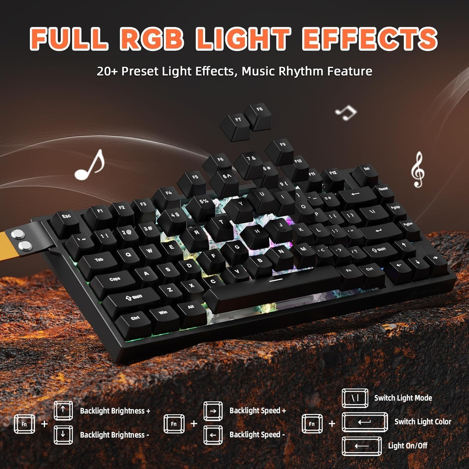 ATTACK SHARK R82 HE WIRD MAGNITC SWITCH KEYBORAD BLACK