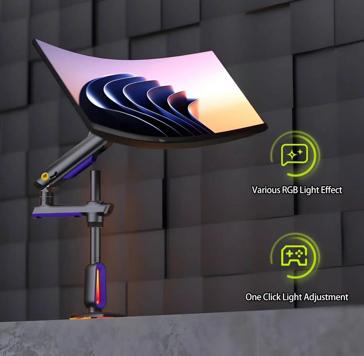 NB NORTH BAYOU G80 ERGONOMIC Monitor Arm for Screen up to 60 inches
