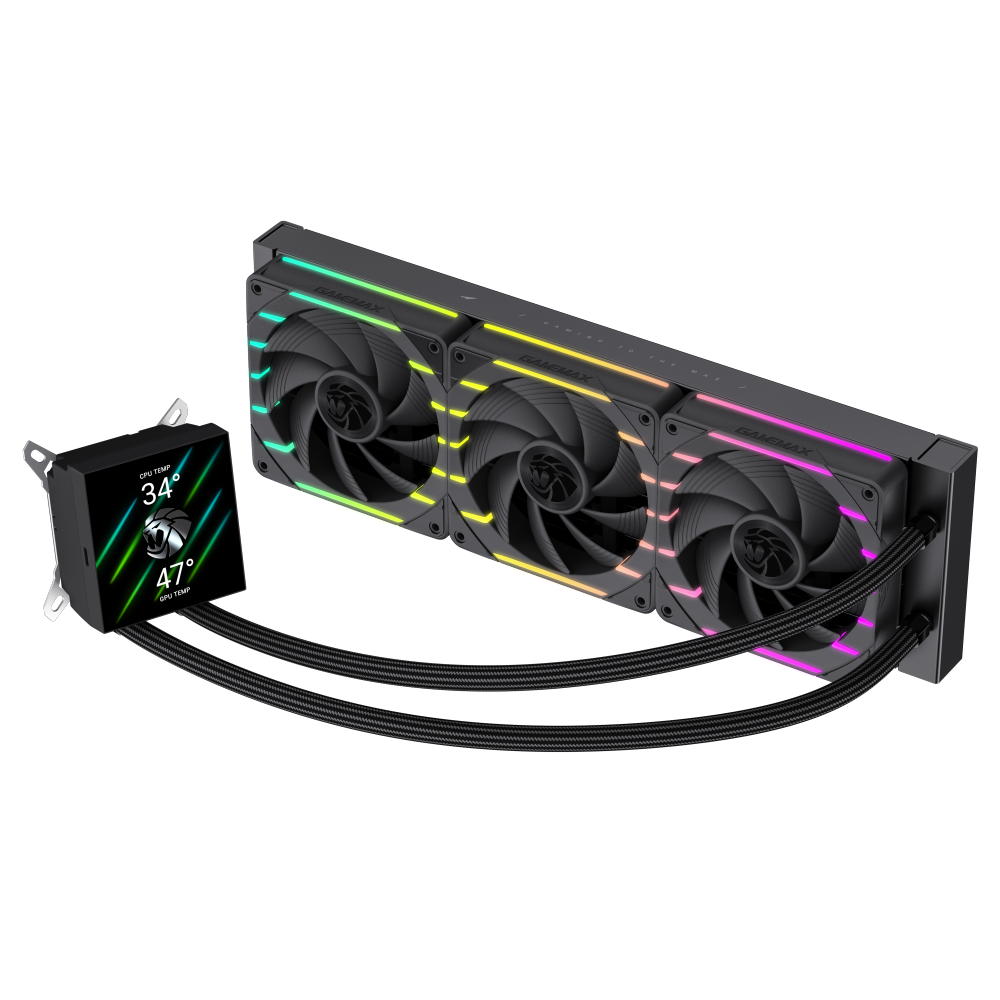 GAMEMAX HAILSTORM 360 LCD BLACK LIQUID COOLING