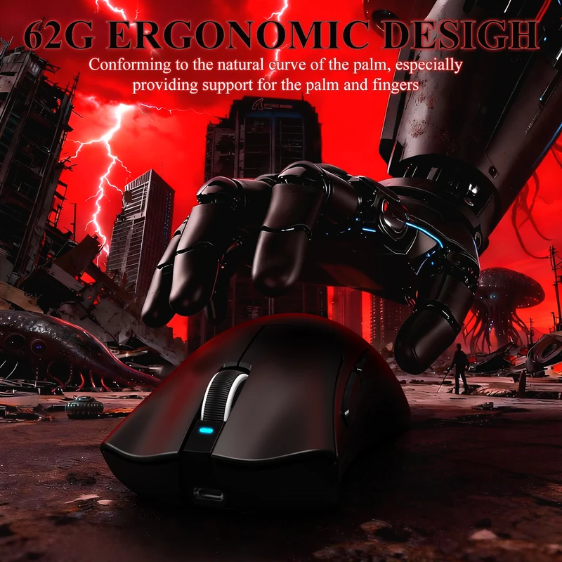 ATTACK SHARK V3 PRO WIRELESS Mouse -BLACK
