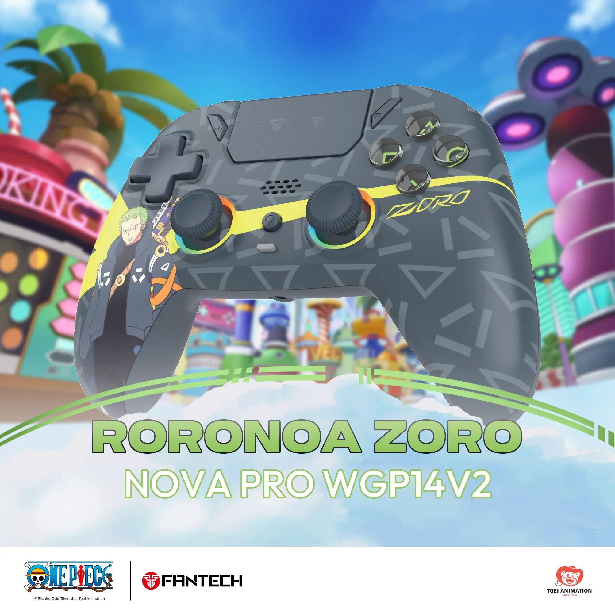 FANTECH NOVA PRO WGP14V2 Wireless Controller – One Piece Zoro Edition
