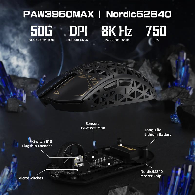Attack Shark R5 Ultra Lightweight Mouse - Black