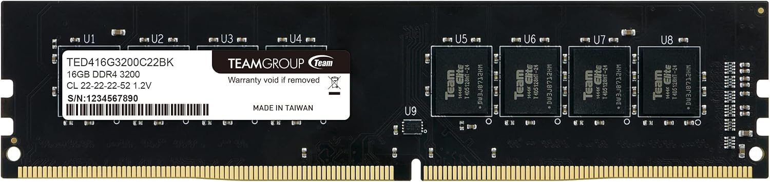 Team Group Team Elite 16GB DDR4 3200 (PC4 25600) RAM Desktop Memory