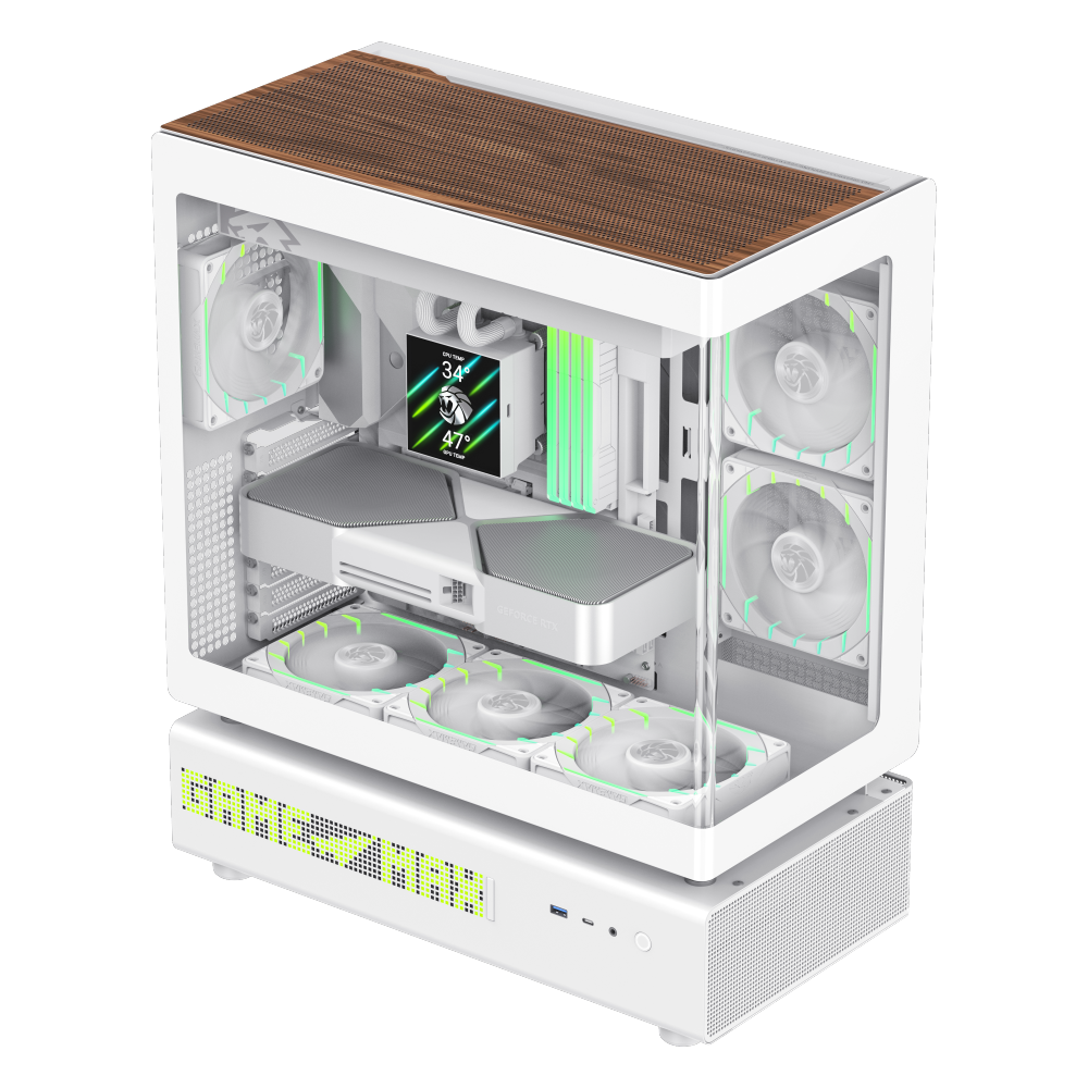 GAMEMAX N90 WH GAMING CASE WHITE