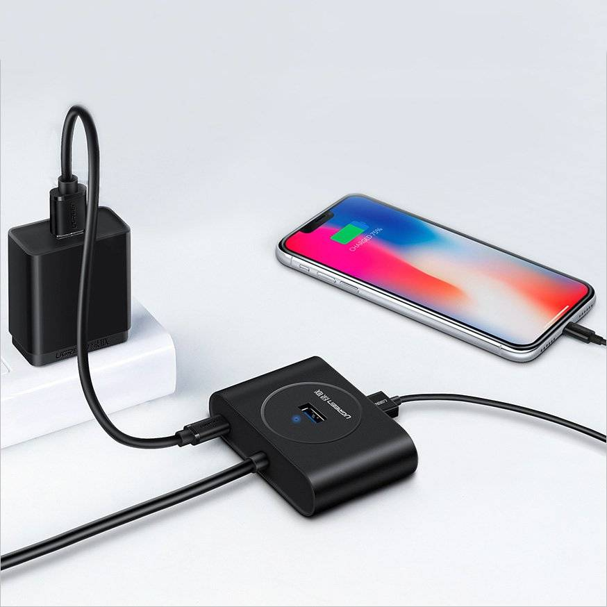 UGREEN USB 3.0 Hub  0.5m (Black)