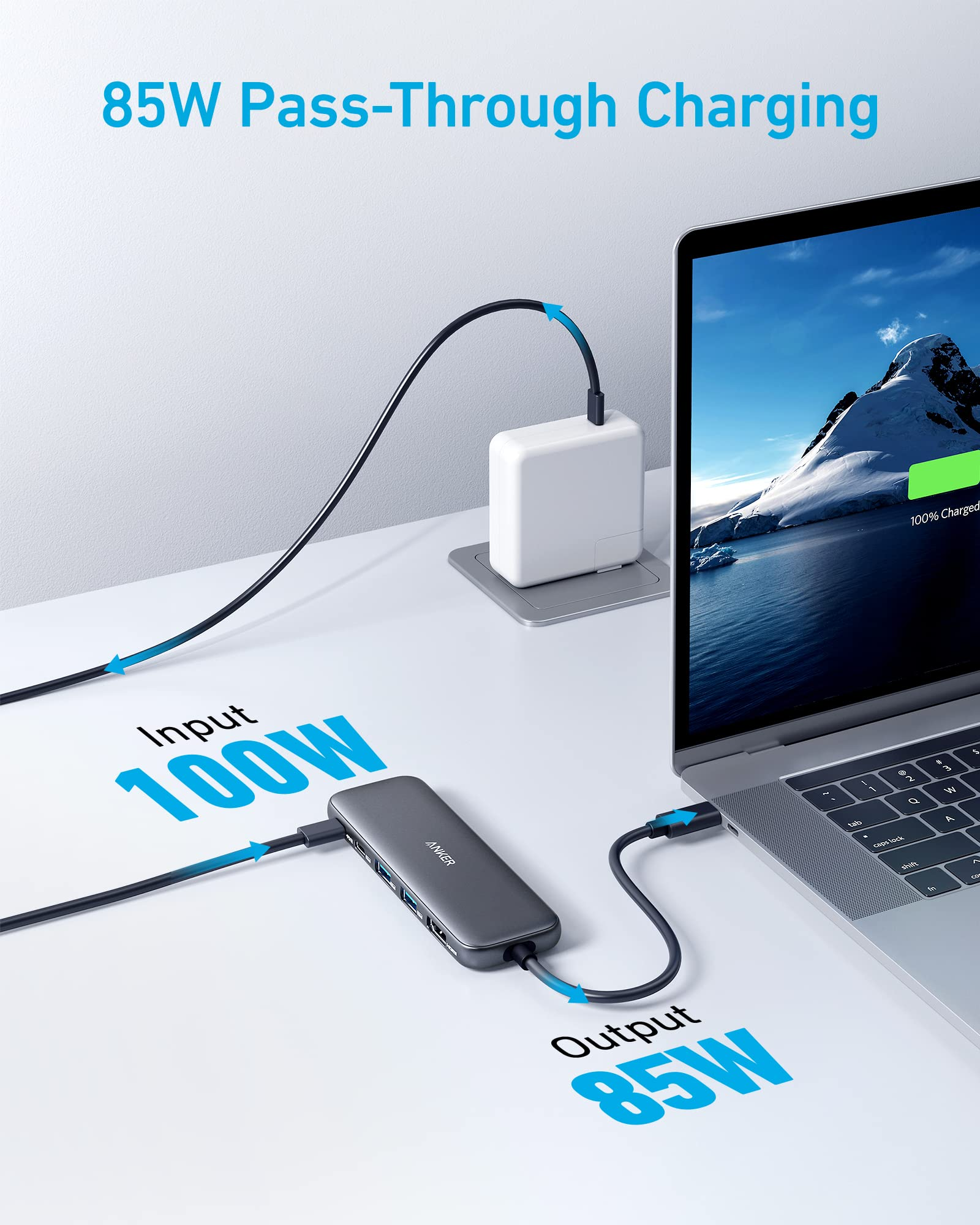 Anker A8355H11 332 USB-C Hub (5-in-1) Black