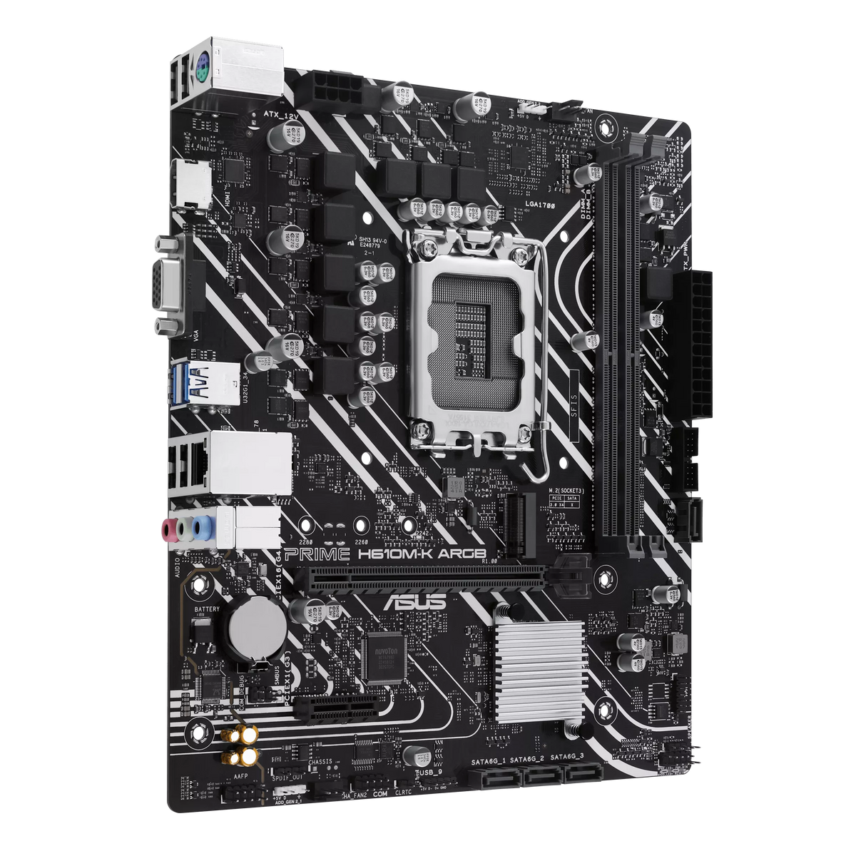 ASUS PRIME H610M-K ARGB DDR5 INTEL Motherboard