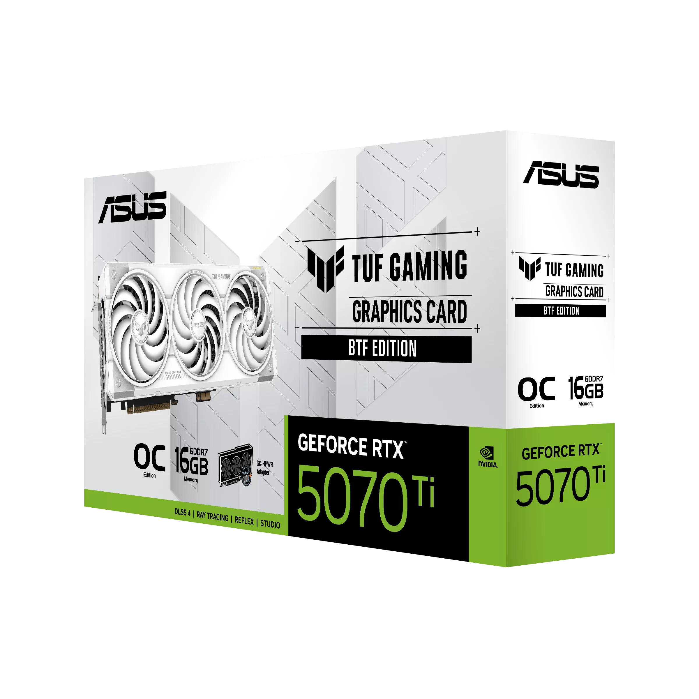 ASUS TUF Gaming GeForce RTX™ 5070 Ti 16GB GDDR7 BTF White OC Edition - Graphics Card