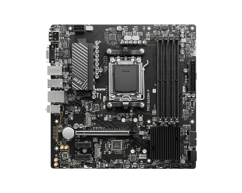 MSI PRO B650M-P AMD AM5 Micro ATX Motherboard