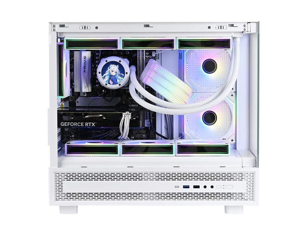 THERMALTAKE S-M PRO GAMING CASE WITH SCREEN - WHITE