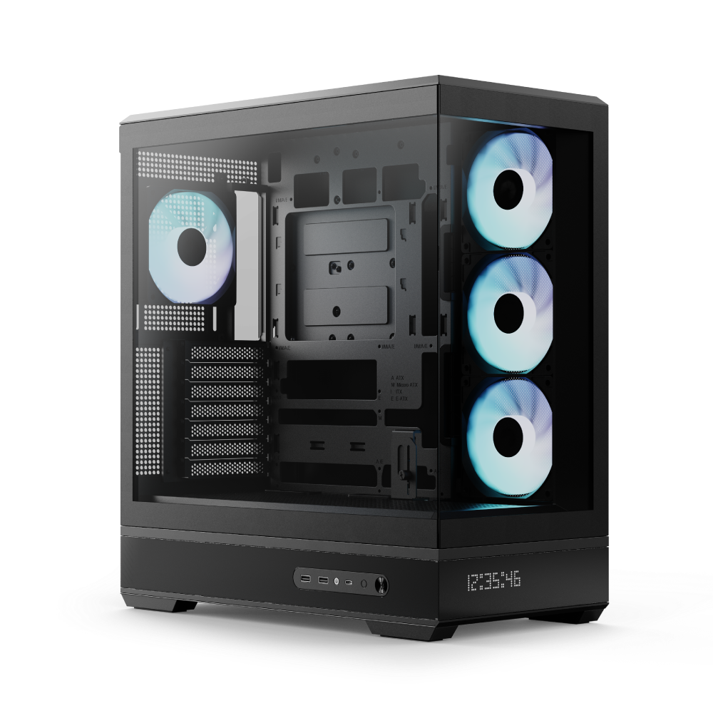 AEROCOOL P500B DIGTAL ATX Mid Tower GAMING CASE - BLACK