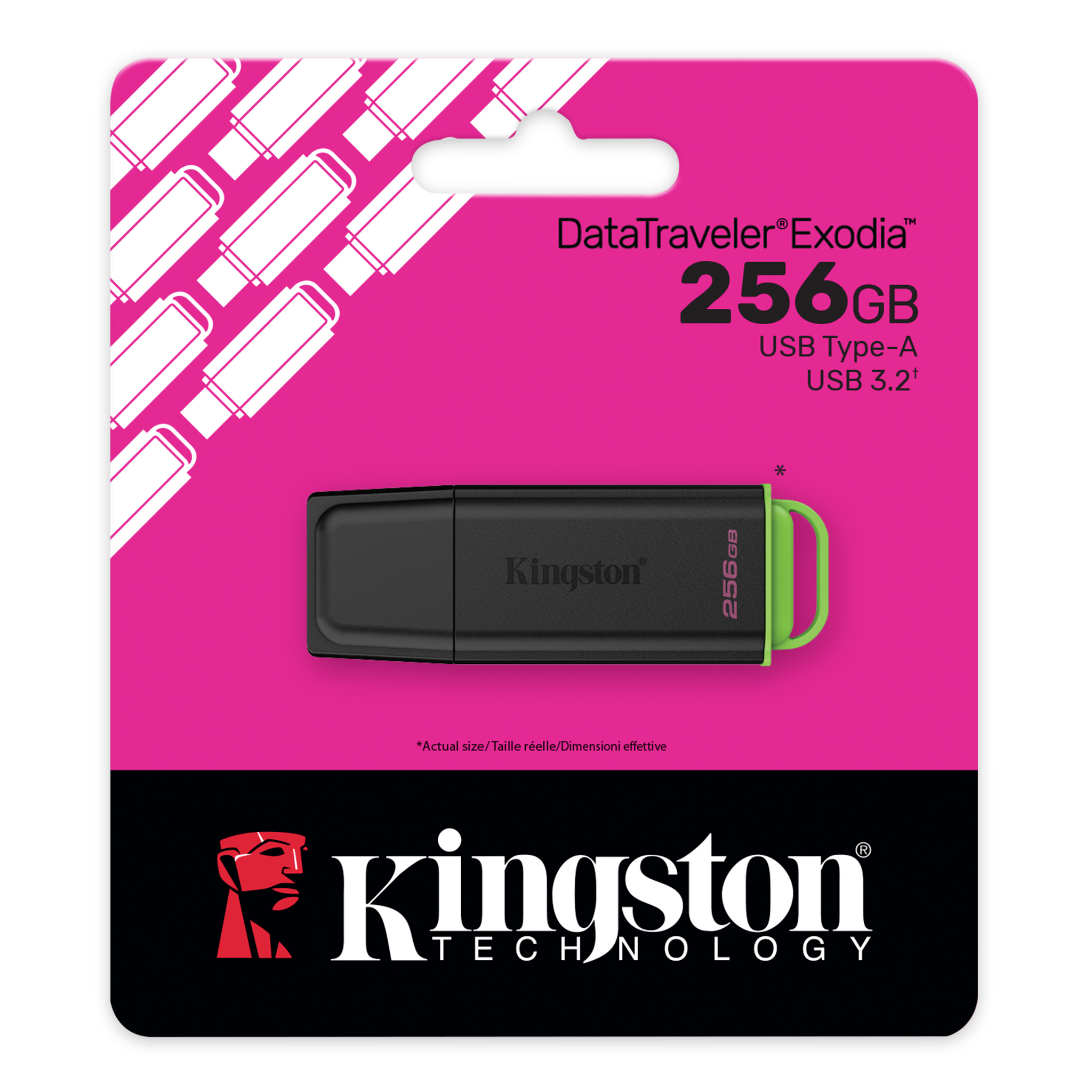 KINGSTON DATATRAVELER 256GB USB TYPE-A 3.2 FLASH DRIVE