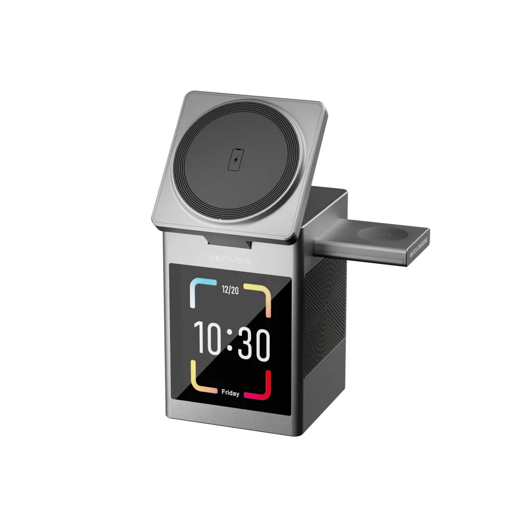 LENYES PW331 3IN1 DIGITAL SCREEN WIRELESS CHARGER LENYES PW331 3IN1 DIGITAL SCREEN WIRELESS CHARGER