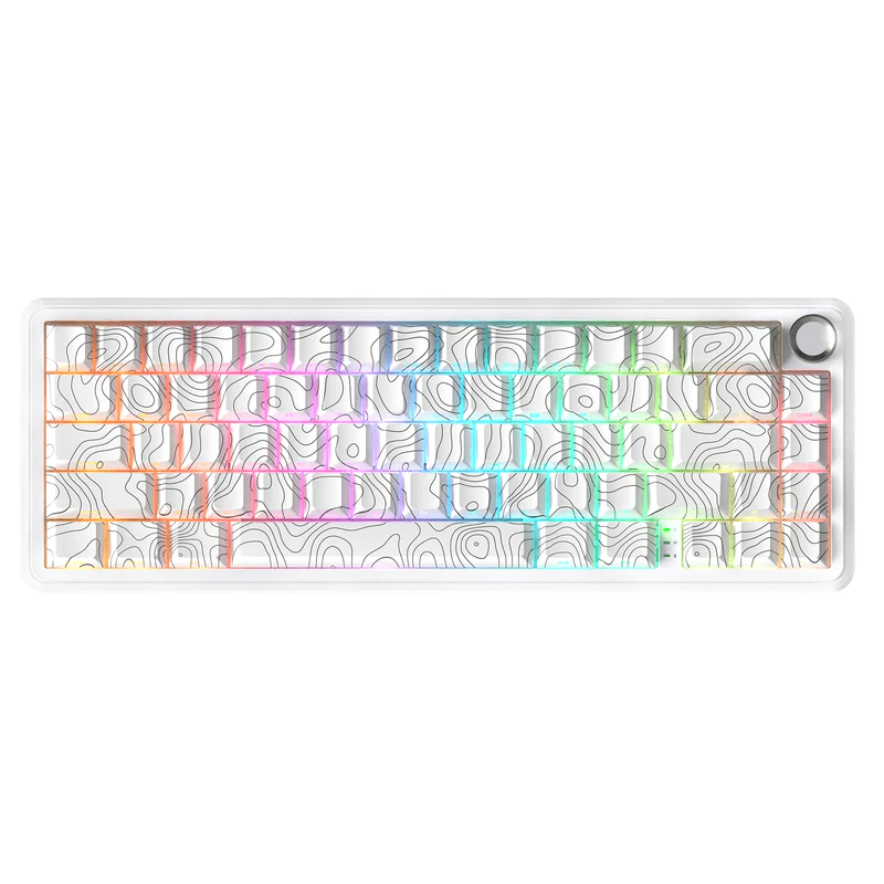 ATTACK SHARK X65 PRO HE MAGNETIC SWITCH KEYBORAD White Contours ATTACK SHARK X65 PRO HE MAGNETIC SWITCH KEYBORAD White Contours