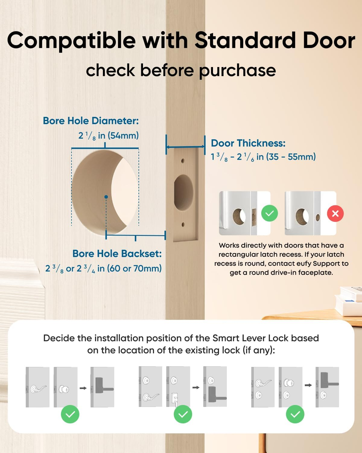 Anker Eufy Smart Lever Lock C33 Black