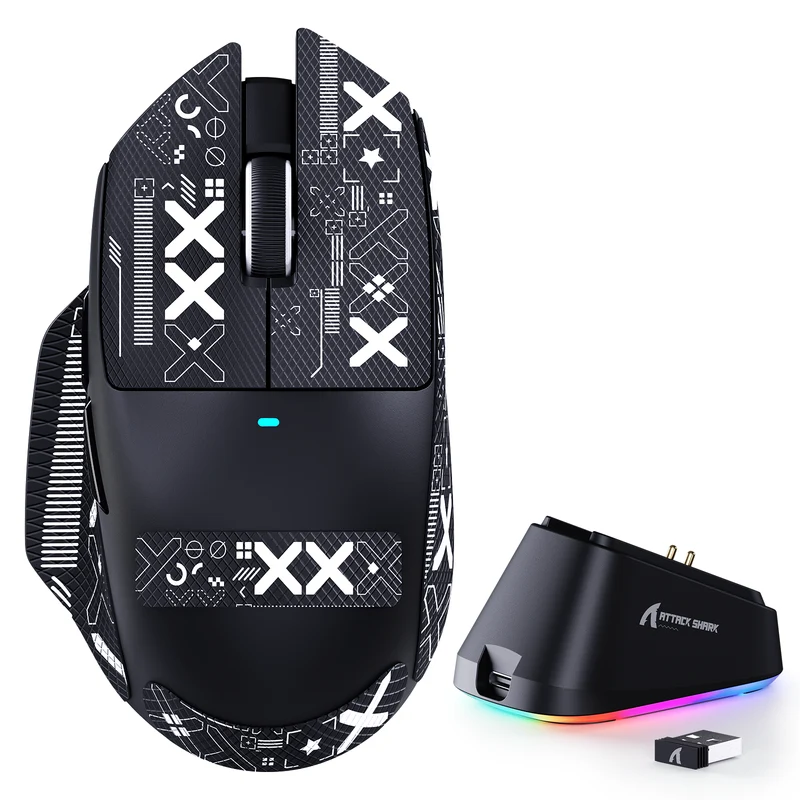 ATTACK SHARK V6 WIRELESS MOUSE-BLACK