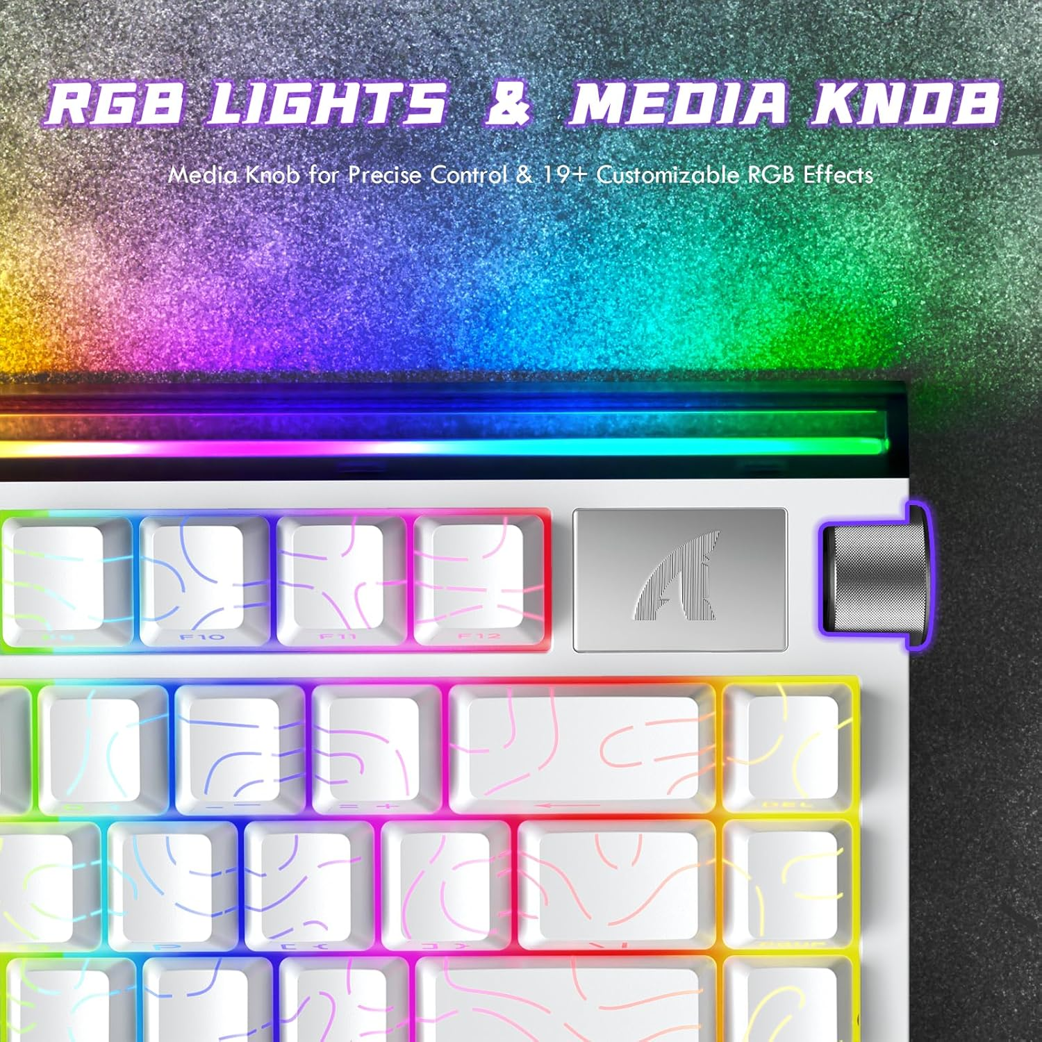 ATTACK SHARK R85 HE WIRD MAGNETIC SWITCH KEYBOARD White Contour