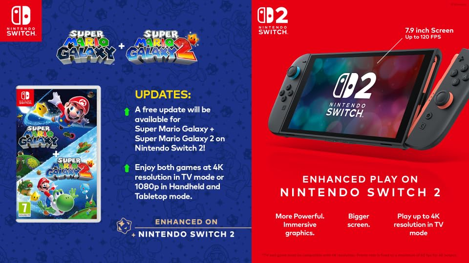 Super Mario Galaxy + Super Mario Galaxy 2 NINTENDO SWITCH GAME