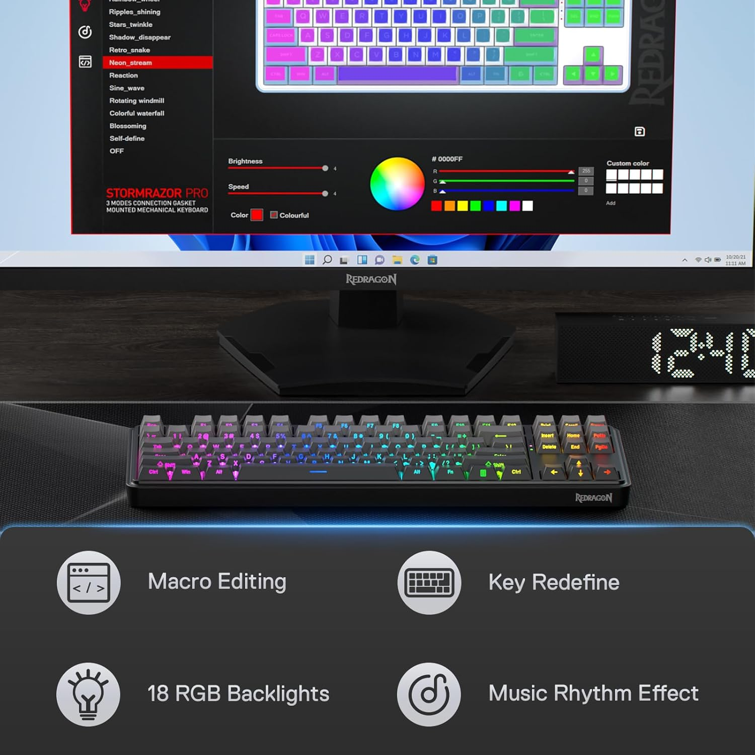 REDRAGON K707 STAR BLADE MAGNETIC KEYBOARD
