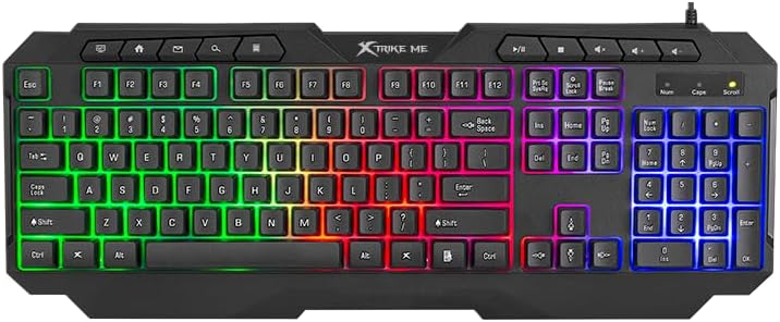 Xtrike Me CMX-415 EN Wired 4-in-1 Keyboard, Mouse, Headset and Mousepad Combo Set