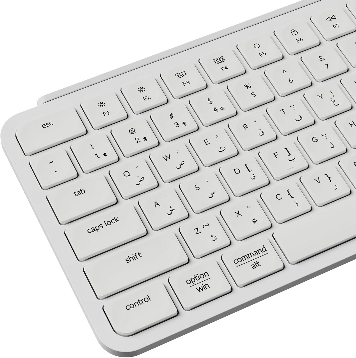 KEYCHRON B1 PRO AN ULTRA-SLIM 2.4 WIRLESS KEYBOARD ARABIC -WHITE
