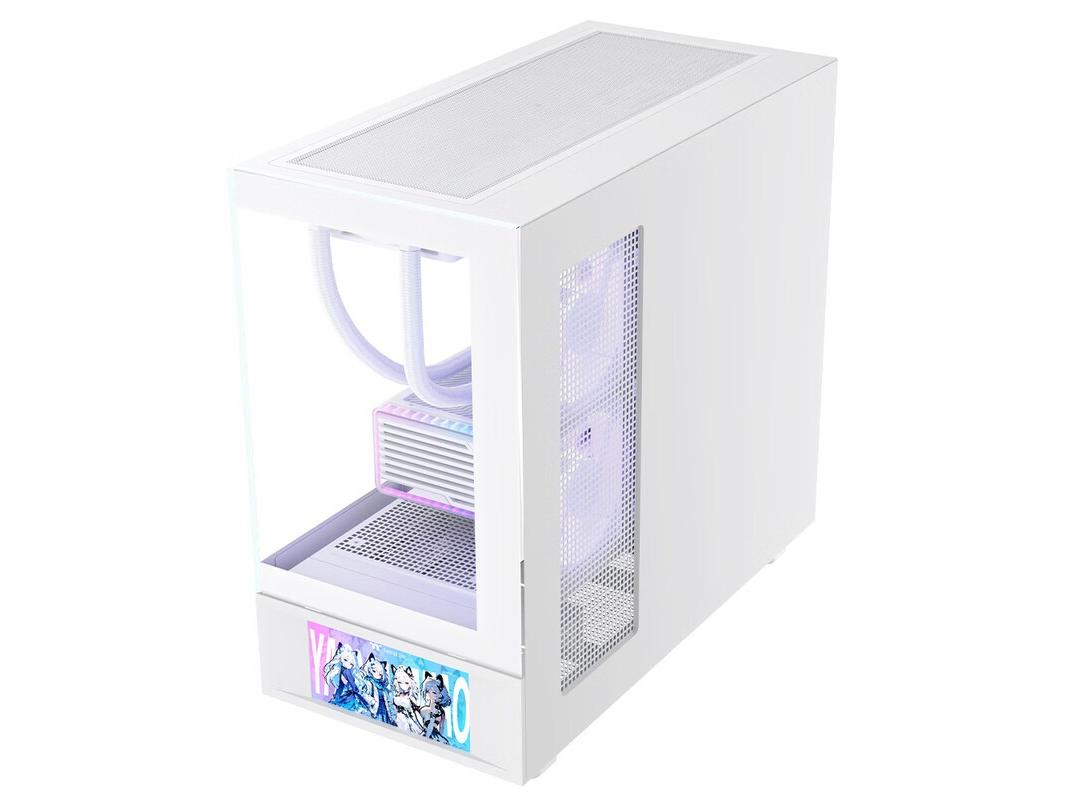 THERMALTAKE S-M PRO GAMING CASE WITH SCREEN - WHITE