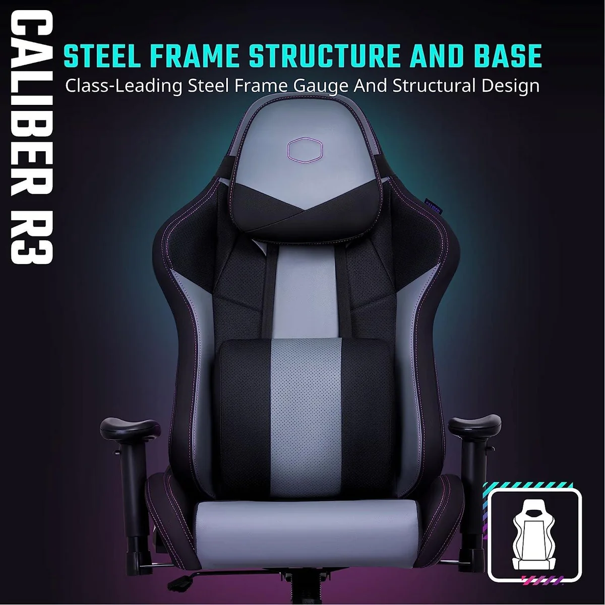 COOLER MASTER CALIBER R3 GAMING CHAIR - BLACK