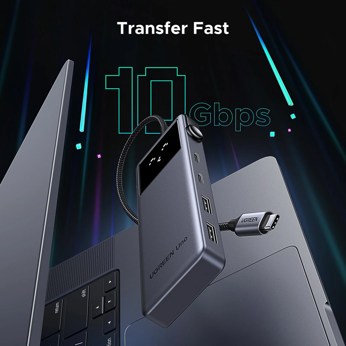UGREEN 6-in-1 Uno USB-C To HDMI+2*USB 3.2 A+2*USB 3.2 C+PD Power Converter