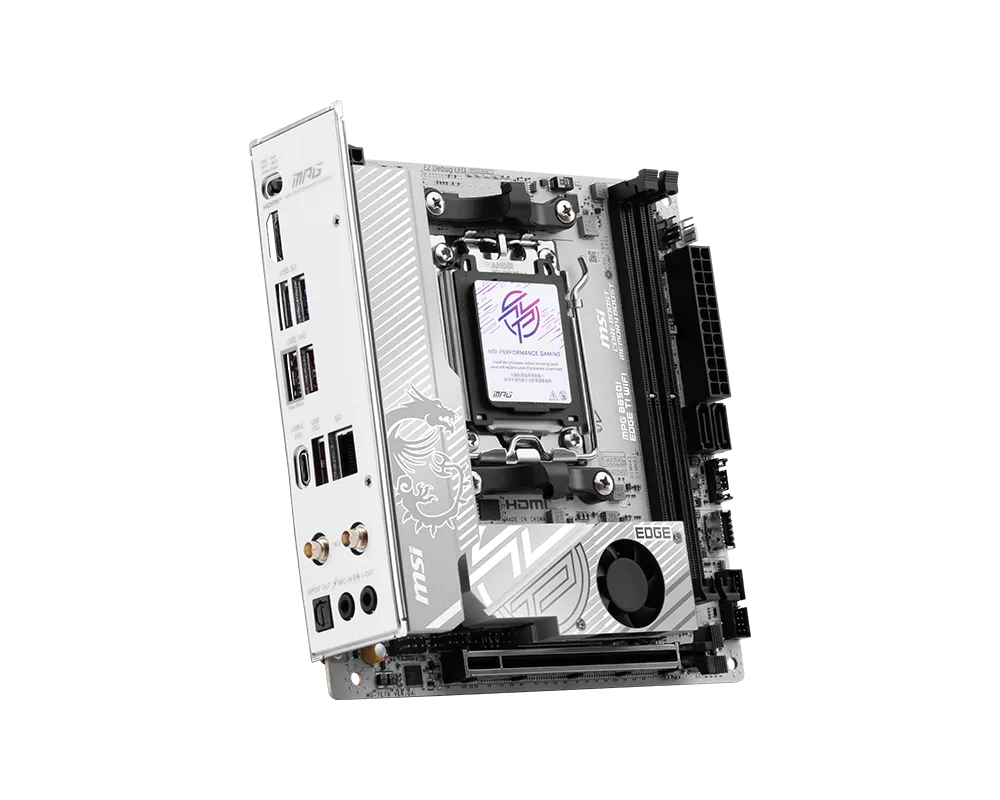 MPG B850I EDGE TI WIFI Supports AMD Ryzen™ 9000/ 8000/ 7000 Series Desktop Processors Socket AM5MOTHERBOARD