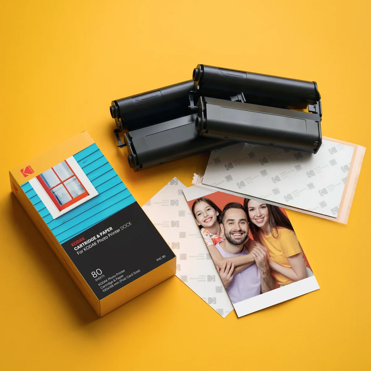 KODAK 4PASS 4x6 Inch Cartridge & Paper, 80 Photos Compatible with Kodak Era